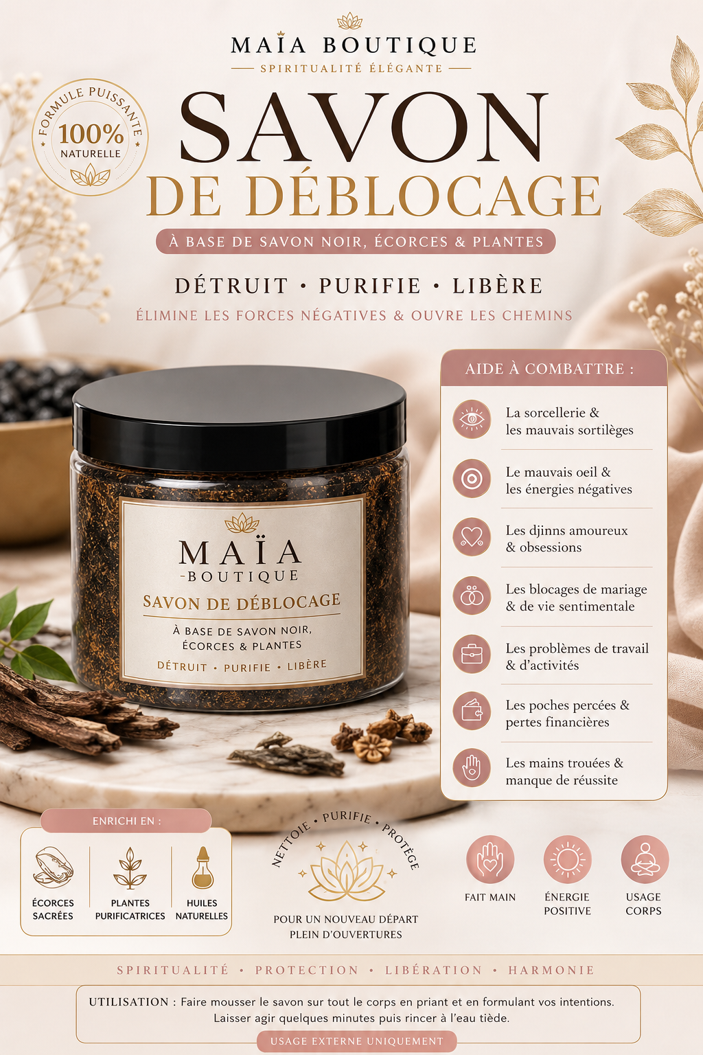 Savon de déblocage