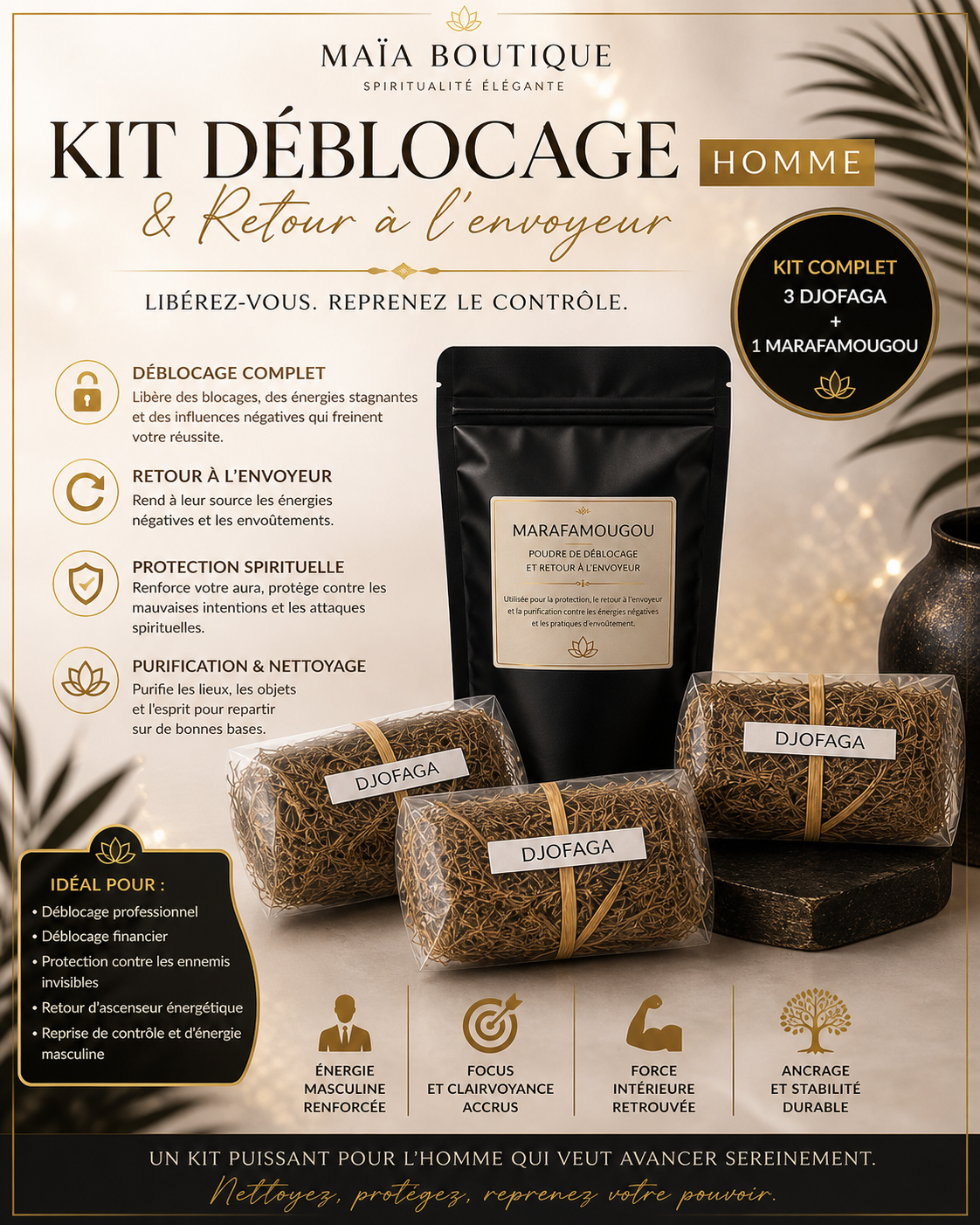 Kit déblocage homme / retour à l'envoyeur